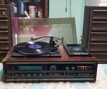 Equipo Antiguo 3 En Uno Discos Grabadora Radio