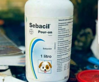 Sebacil 📢 Sebacil la raya azul para las garrapatas y pulgas.